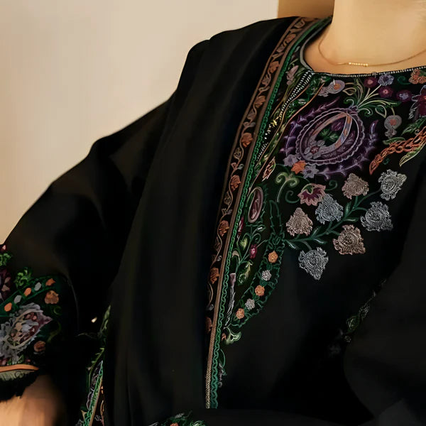 WOOL MAREENA 3PC EMBROIDERED DRESS EMBROIDERED SHAWL1011