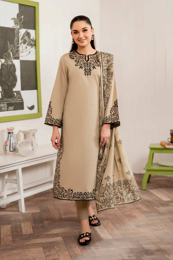 3pc-Printed-Embroidered-Lawn HC 109